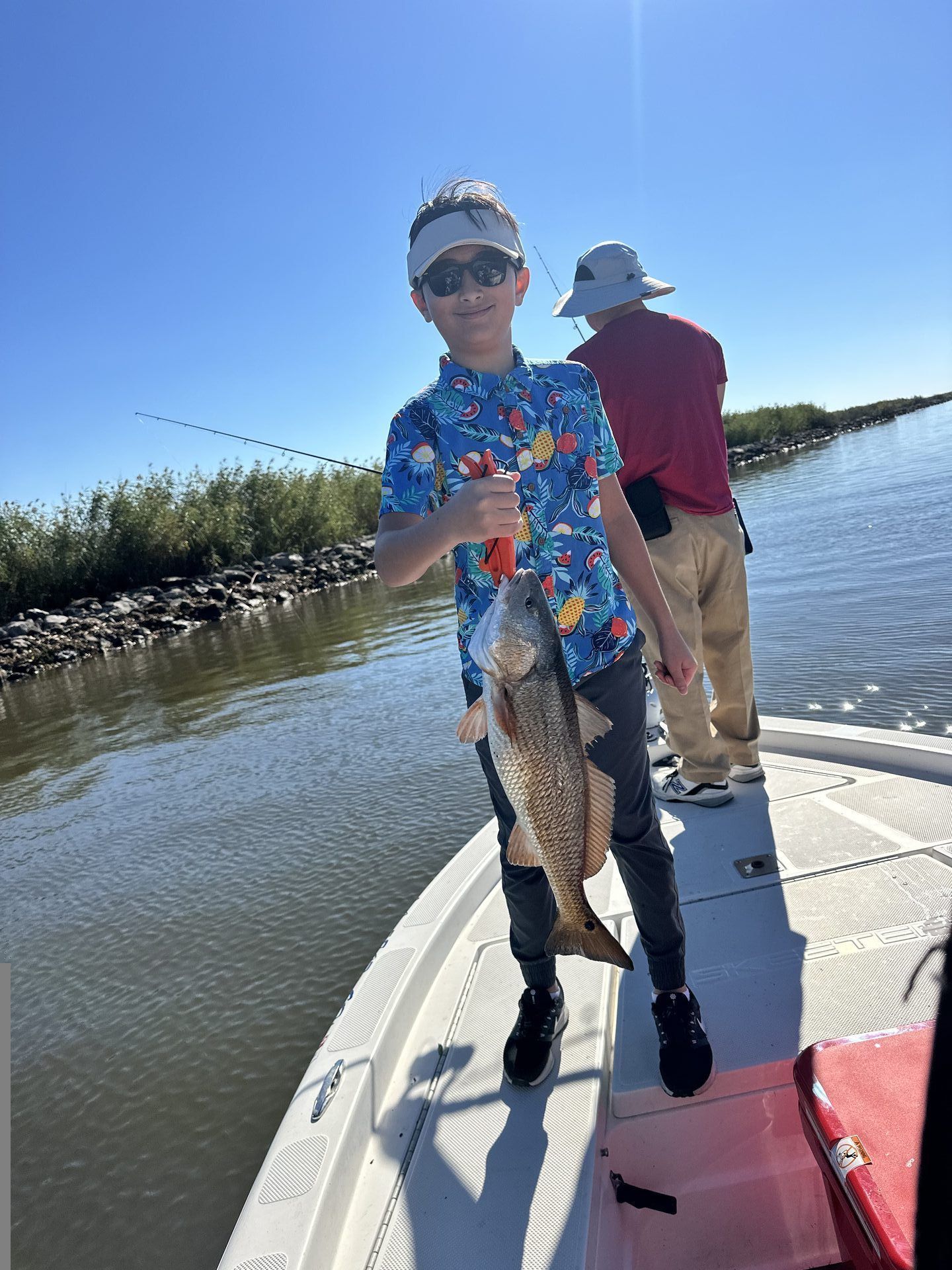 Participants enjoying a day of charter fishing